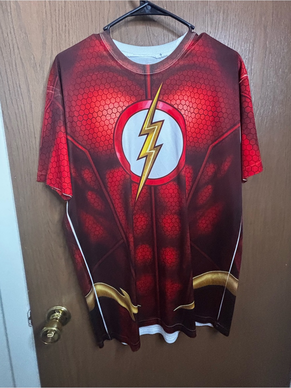 DC Comics The Flash Red and Gold Short Sleeve Tee